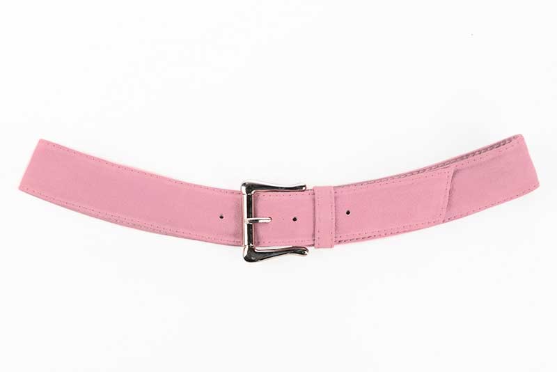 Dress handbag in carnation pink leather - Rear view